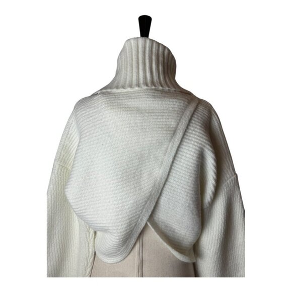 Michael Costello White Cowl Neck Sweater - Picture 7 of 13